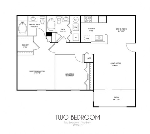a floor plan of the tulo bedroom